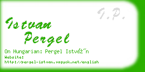 istvan pergel business card